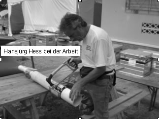 Hansjürg Hess bei der Arbeit